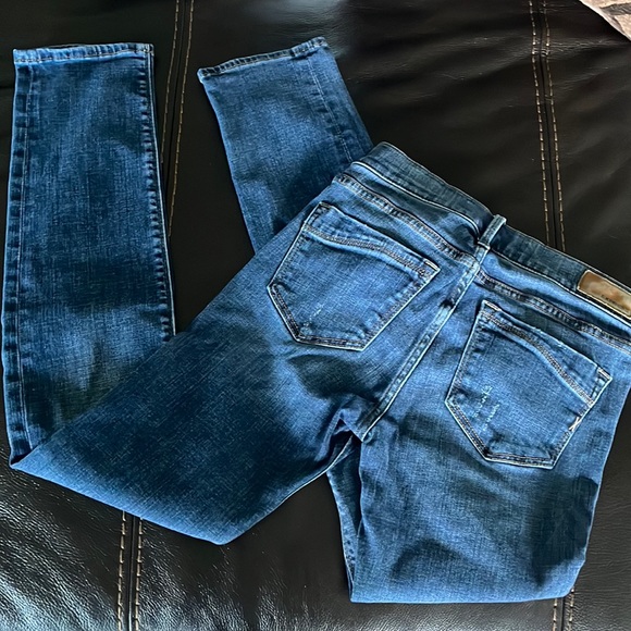 Express skinny jeans mid rise